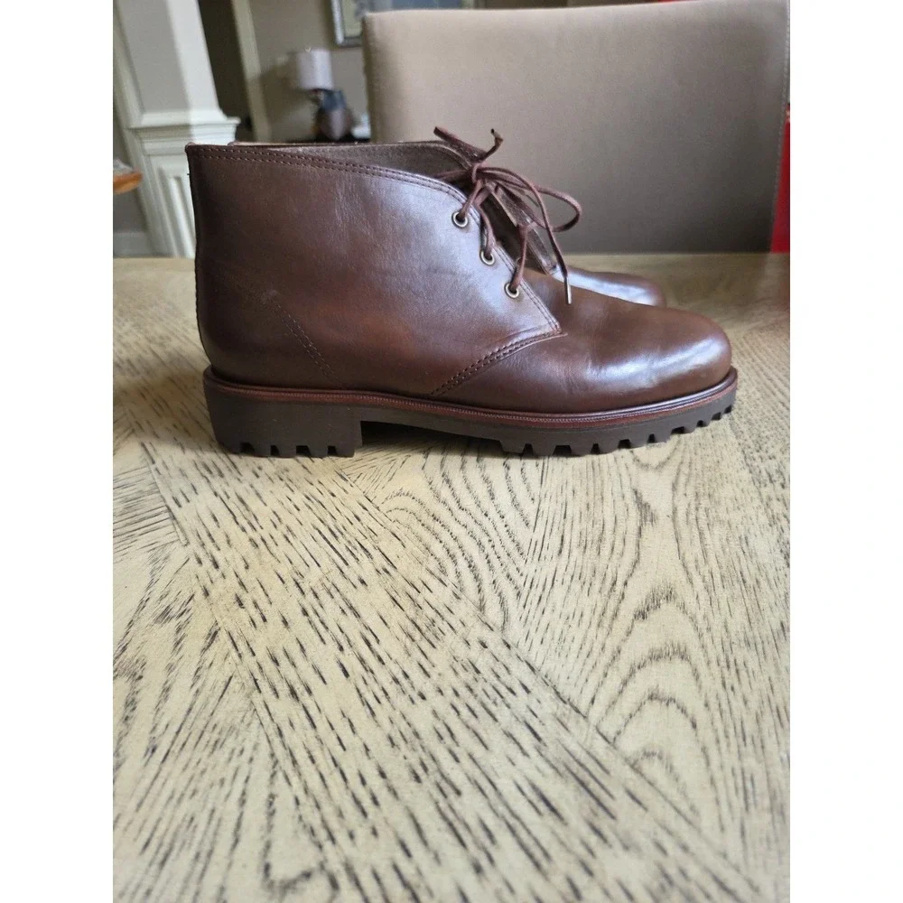 Vintage Polo Ralph Lauren Boots Sportsman Made In USA Size 8D 101358 New Brown - Picture 5 of 14